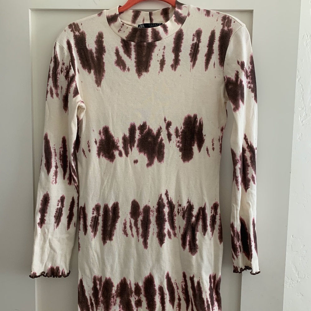 Zara Tie-dye mini dress